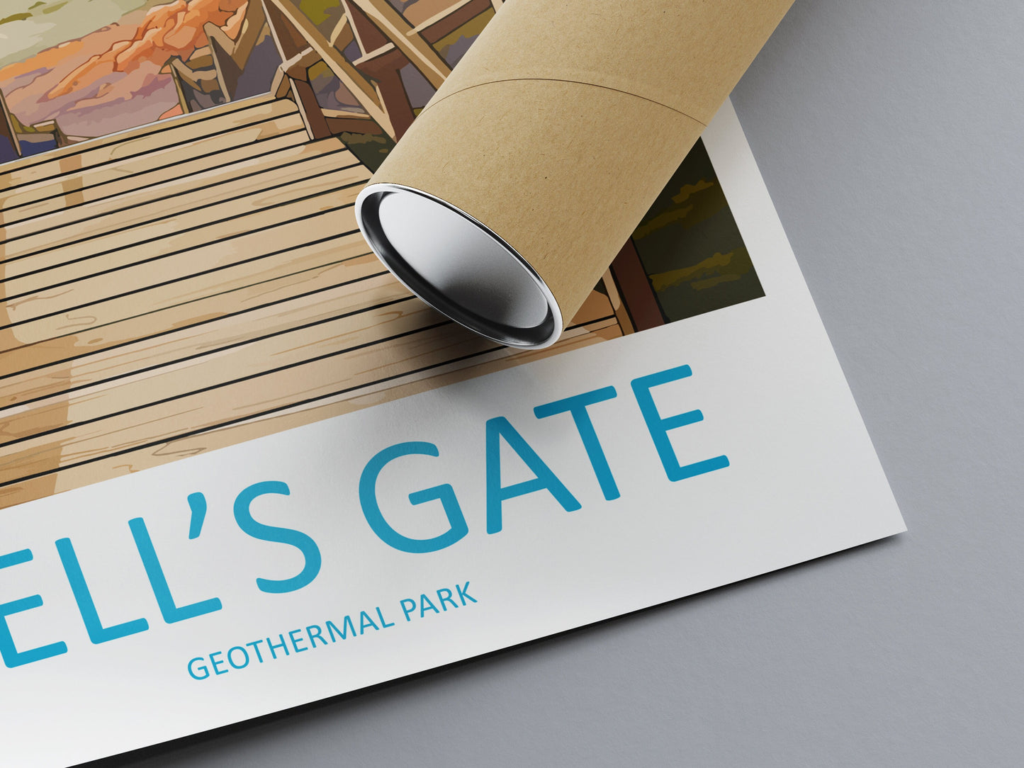 Hells Gate Geothermal Park Travel Print Wall Art Hells Gate Geothermal Park Wall Hanging Home Décor Hells Gate Geothermal Park New Zealand