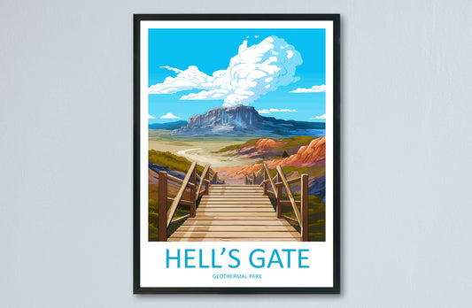 Hells Gate Geothermal Park Travel Print Wall Art Hells Gate Geothermal Park Wall Hanging Home Décor Hells Gate Geothermal Park New Zealand