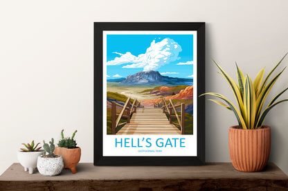 Hells Gate Geothermal Park Travel Print Wall Art Hells Gate Geothermal Park Wall Hanging Home Décor Hells Gate Geothermal Park New Zealand