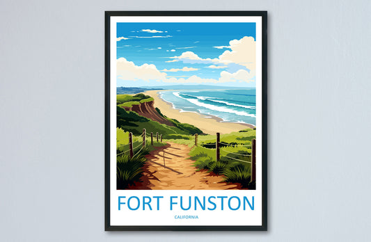 Fort Funston Travel Print Wall Art Fort Funston Wall Hanging Home Décor Fort Funston Gift Art Lovers California Art Lover Gift Fort Funston
