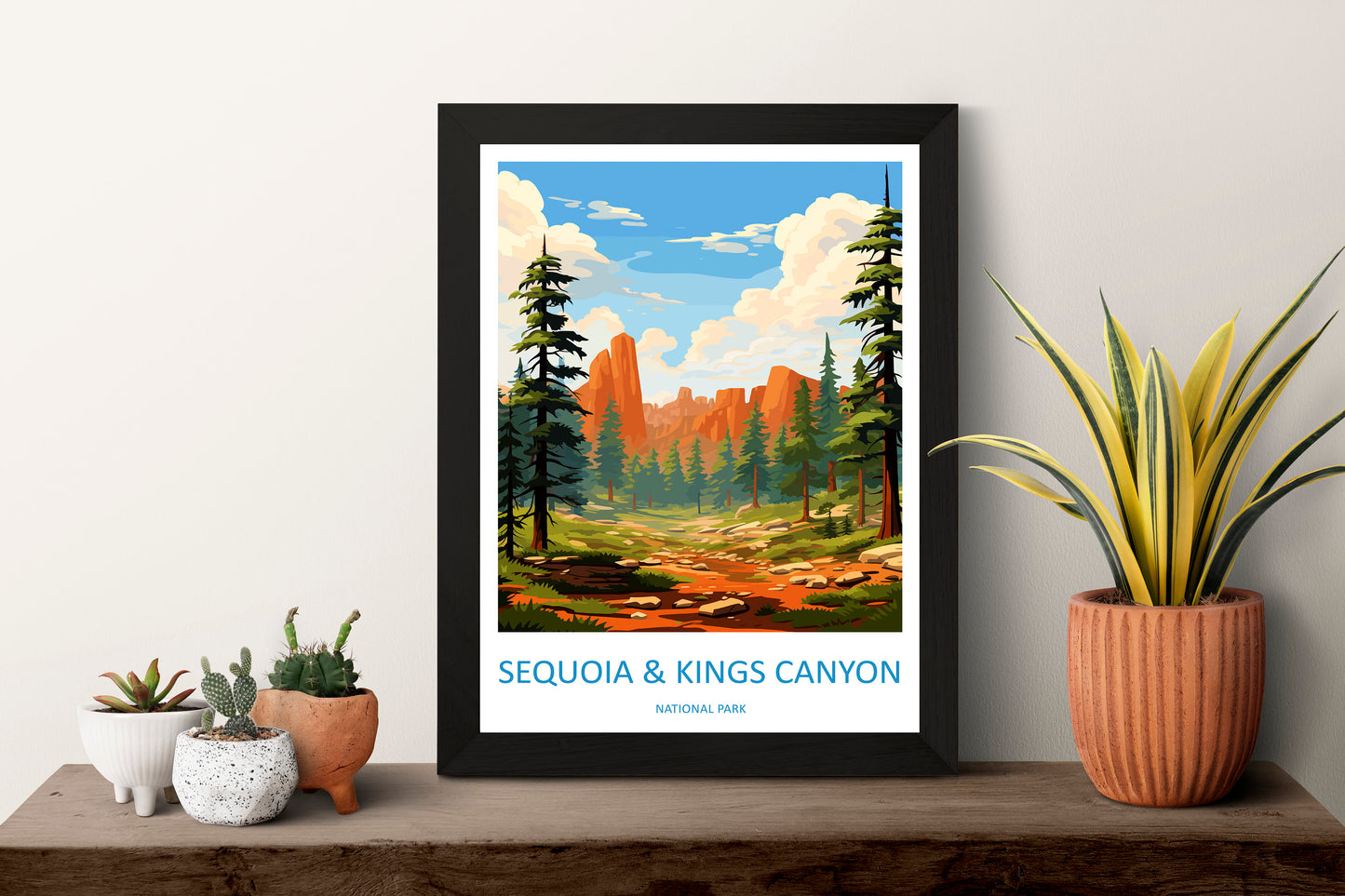 Sequoia Kings Canyon National Park Travel Print Wall Art Sequoia Kings Canyon Wall Hanging Home Décor Sequoia Kings Canyon Gift Art