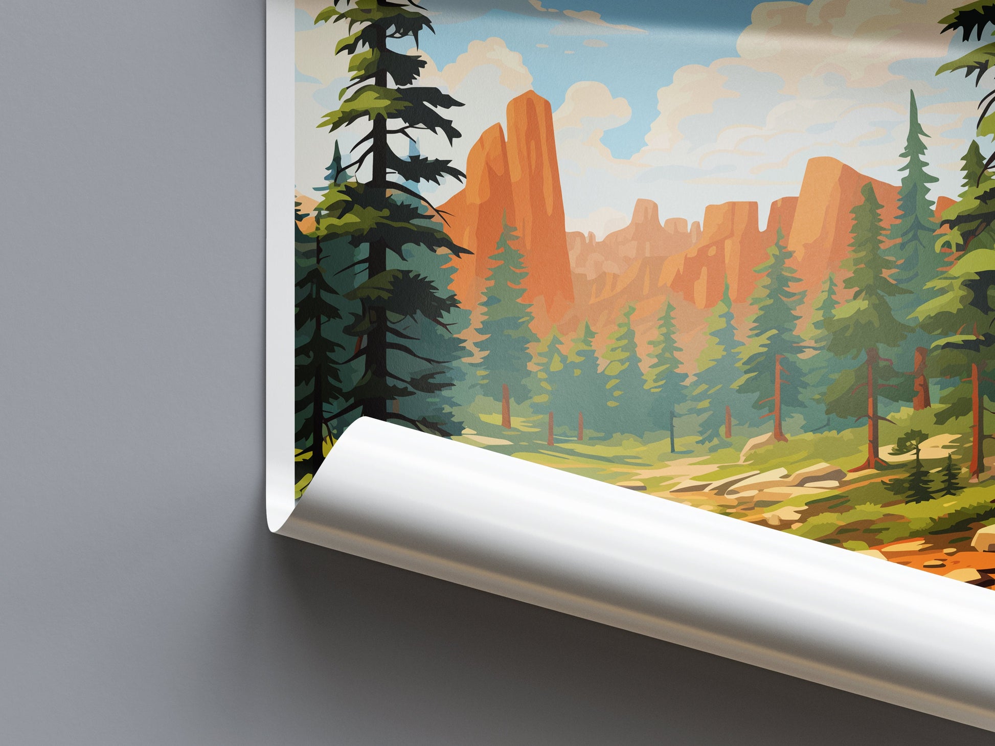 Sequoia Kings Canyon National Park Travel Print Wall Art Sequoia Kings Canyon Wall Hanging Home Décor Sequoia Kings Canyon Gift Art