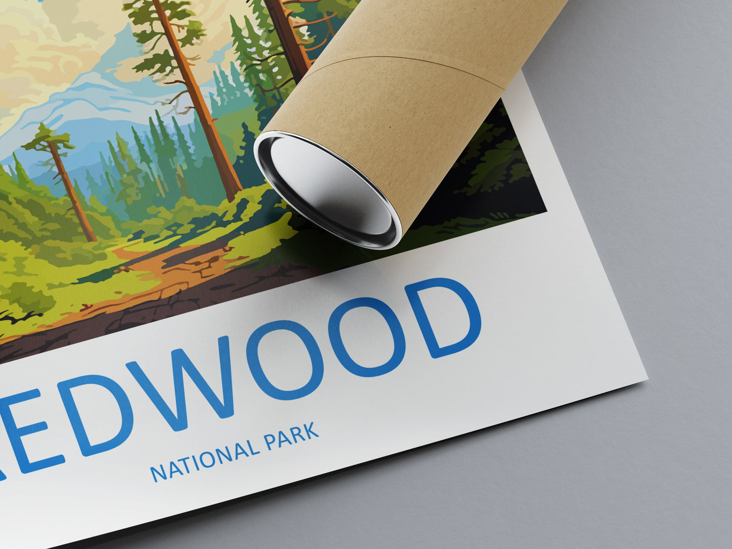 Redwood National Park Travel Print Wall Art Redwood Wall Hanging Home Décor Redwood Gift Art Lovers California Art Lover Gift