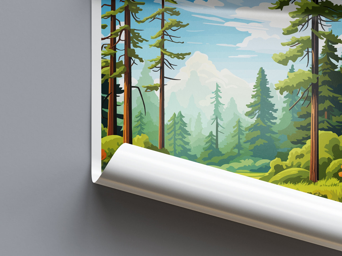 Redwood National Park Travel Print Wall Art Redwood Wall Hanging Home Décor Redwood Gift Art Lovers California Art Lover Gift
