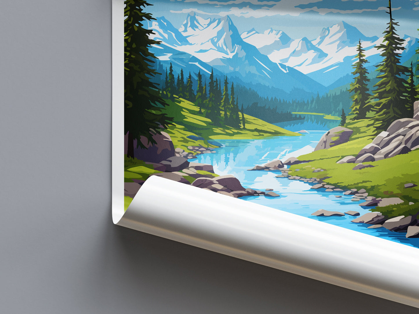 North Cascades Print North Cascades Home Décor National Park Art Print North Cascades Wall Print For Park Gift Wall Hanging North Cascades