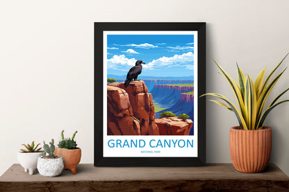 Grand Canyon National Park Travel Print Wall Art Grand Canyon Wall Hanging Home Décor Grand Canyon Gift Art Lovers Arizona Art Lover Gift