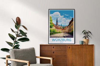 Würzburg Travel Print Wall Art Würzburg Wall Hanging Home Decor Würzburg Gift Art Lovers Wall Art Print Art Würzburg Germany