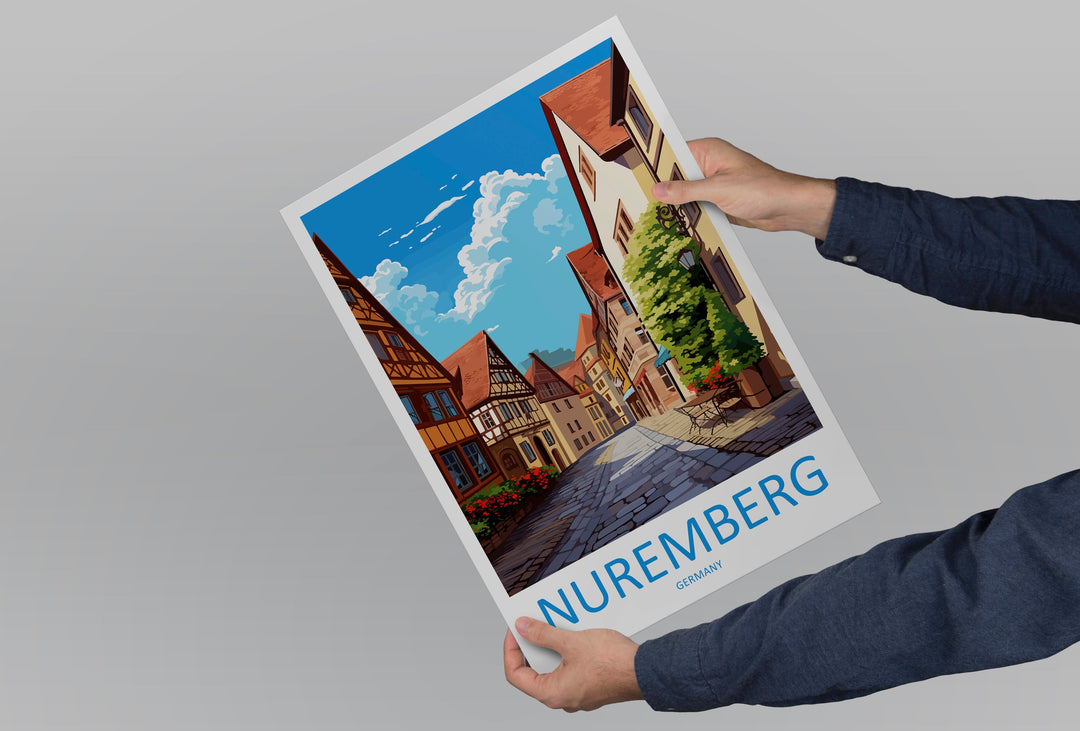 Nuremberg Travel Print Wall Art Nuremberg Wall Hanging Home Decoration Nuremberg Gift Art Lovers Wall Art Print Art Nuremberg Germany Poster