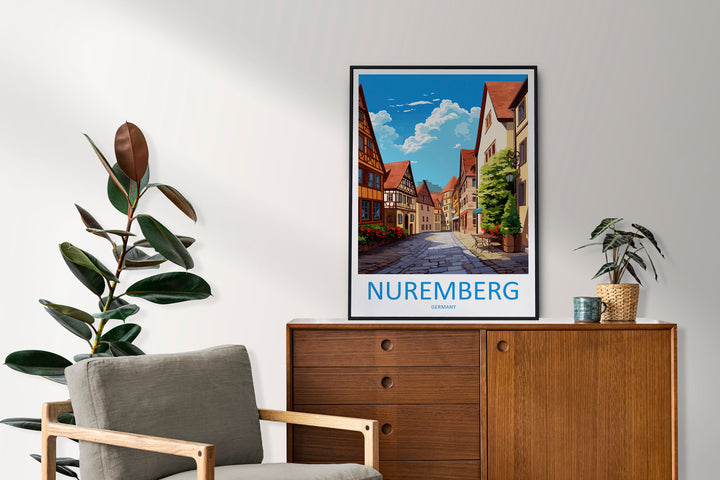 Nuremberg Travel Print Wall Art Nuremberg Wall Hanging Home Decoration Nuremberg Gift Art Lovers Wall Art Print Art Nuremberg Germany Poster