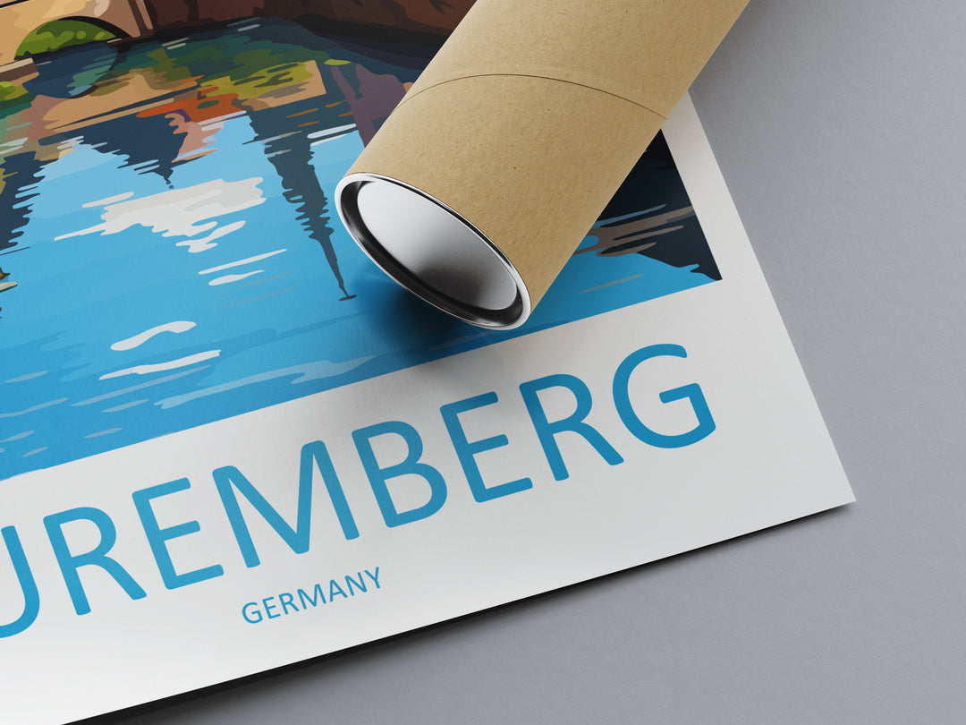 Nuremberg Travel Print Wall Art Nuremberg Wall Hanging Home Decoration Nuremberg Gift Art Lovers Wall Art Print Art Nuremberg Germany Poster