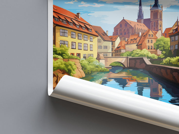 Nuremberg Travel Print Wall Art Nuremberg Wall Hanging Home Decoration Nuremberg Gift Art Lovers Wall Art Print Art Nuremberg Germany Poster
