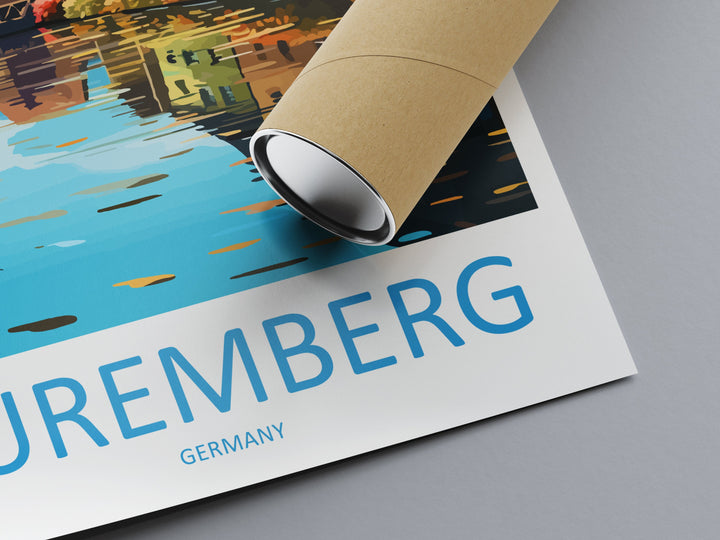 Nuremberg Travel Print Wall Art Nuremberg Wall Hanging Home Decoration Nuremberg Gift Art Lovers Wall Art Print Art Nuremberg Germany Poster