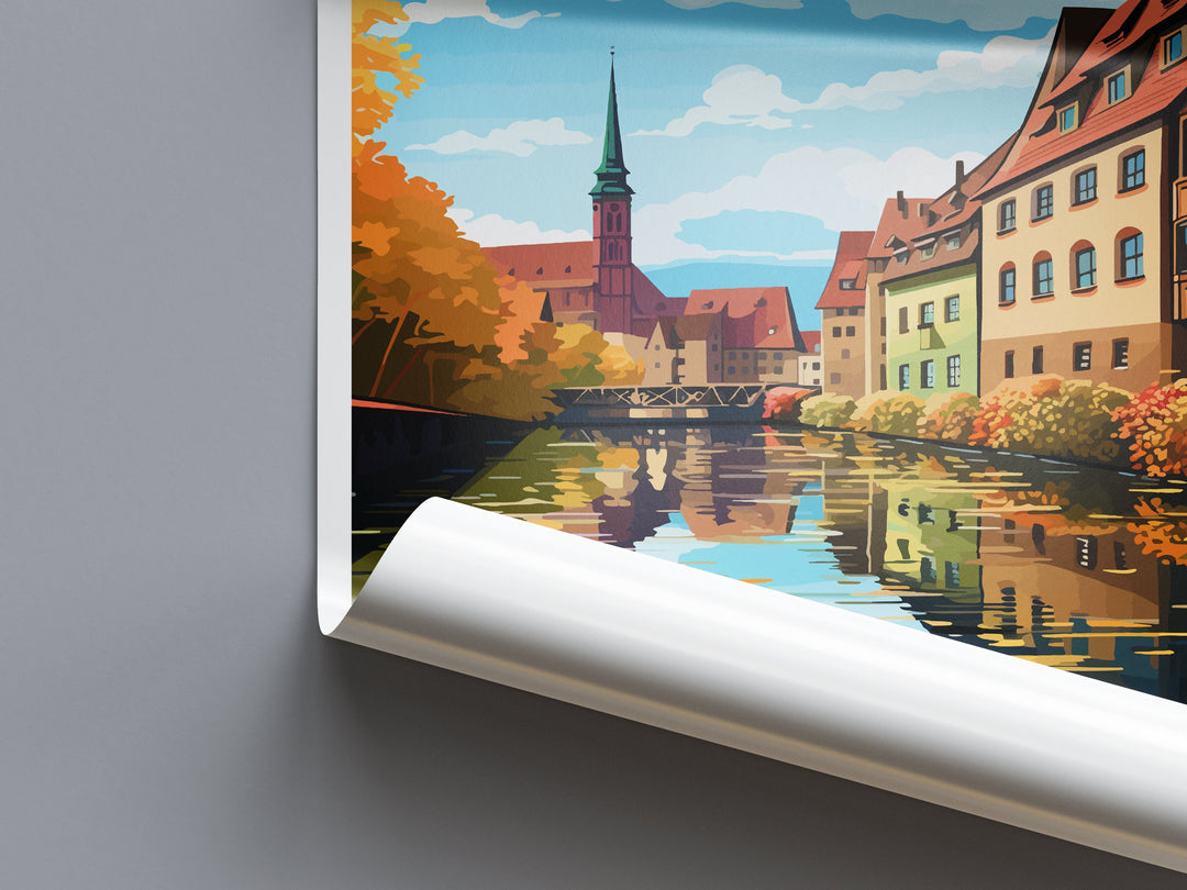 Nuremberg Travel Print Wall Art Nuremberg Wall Hanging Home Decoration Nuremberg Gift Art Lovers Wall Art Print Art Nuremberg Germany Poster