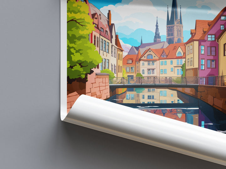 Münster Travel Print Wall Art Münster Wall Hanging Home Decoration Münster Gift Art Lovers Wall Art Print Art Münster Germany Poster
