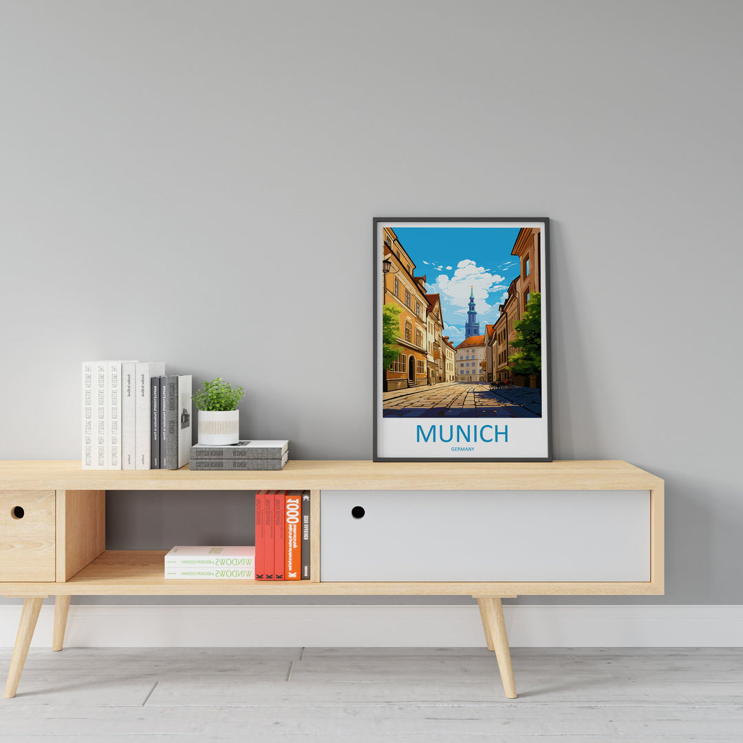 Munich Travel Print Wall Art Munich Wall Hanging Home Decoration Munich Gift Art Lovers Wall Art Print Art Munich Germany Poster