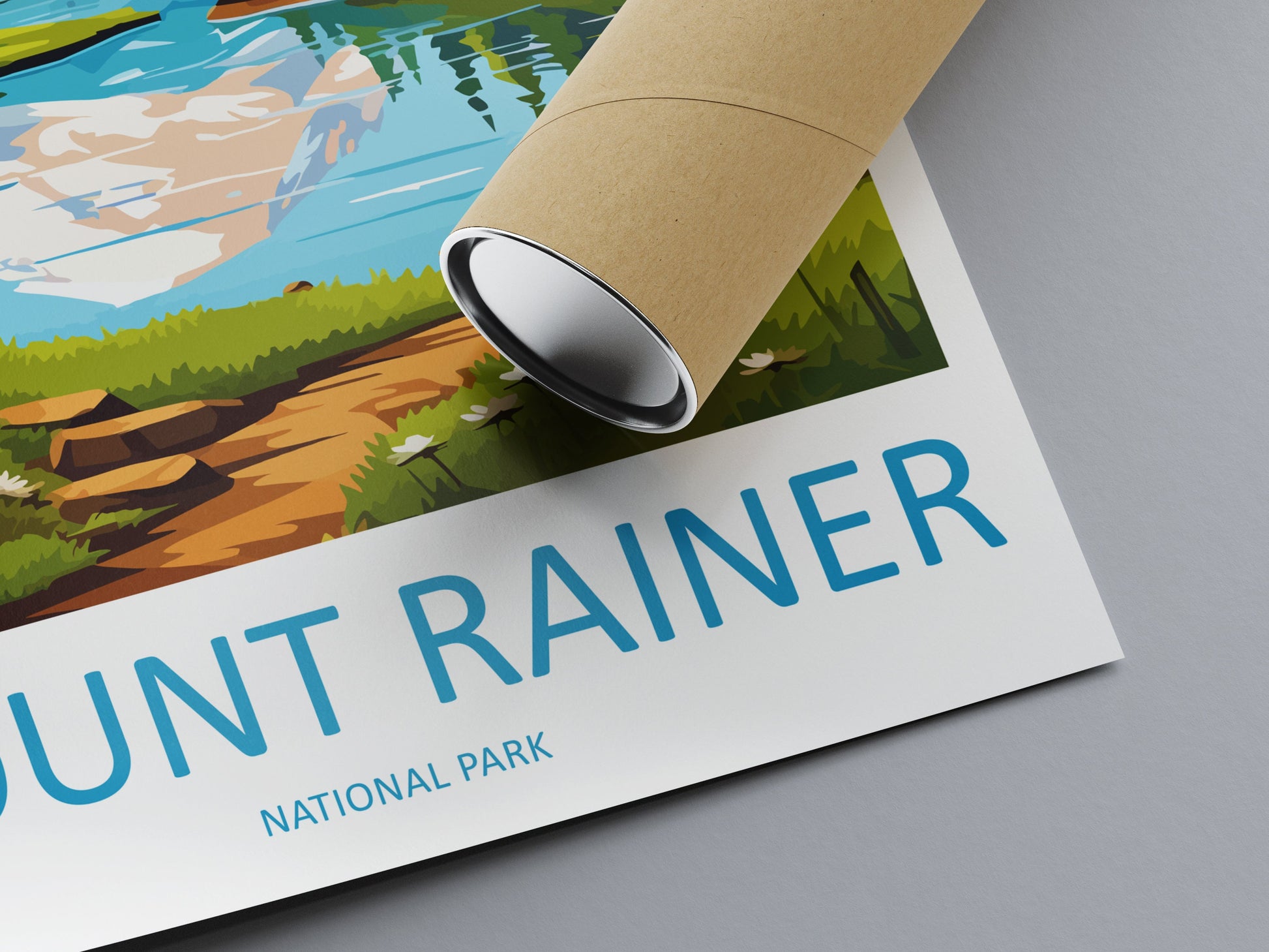 Mount Rainer Print New Mount Rainer Home Décor National Park Art Print Mount Rainer Wall Print For Park Gift Wall Hanging