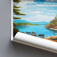 Acadia National Park Travel Print Wall Art Acadia National Park Wall Hanging Home Décor Acadia National Park Gift Art Lovers National Park