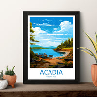 Acadia National Park Travel Print Wall Art Acadia National Park Wall Hanging Home Décor Acadia National Park Gift Art Lovers National Park