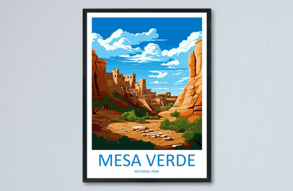 Mesa Verde National Park Travel Print Wall Art Mesa Verde Wall Hanging Home Décor Mesa Verde Gift Art Lovers Colorado Art Gift Lover Print