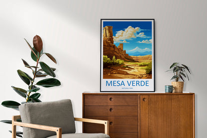 Mesa Verde National Park Travel Print Wall Art Mesa Verde Wall Hanging Home Décor Mesa Verde Gift Art Lovers Colorado Art Gift Lover Print