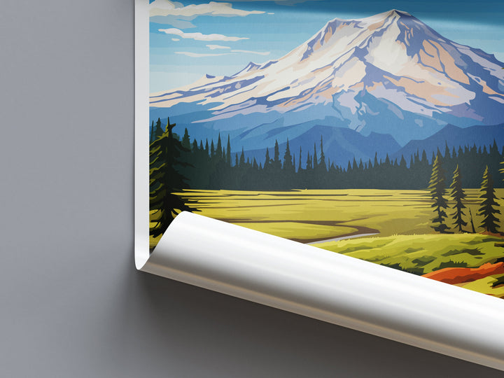 Lassen Volcanic National Park Travel Print Wall Art Lassen Volcanic Wall Hanging Home Décor Lassen Volcanic Gift Art Lovers California Art
