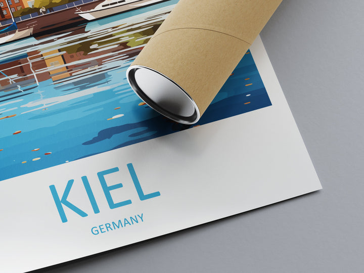 Kiel Travel Print Wall Art Kiel Wall Hanging Home Decoration Kiel Gift Art Lovers Wall Art Print Art Kiel Germany Poster