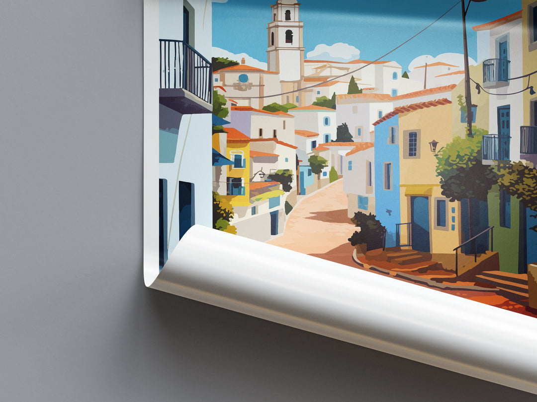 Albufeira Travel Print Wall Art Albufeira Wall Hanging Home Décor Albufeira Gift Art Lovers Portugal Art Lover Gift Cascais Wall Décor