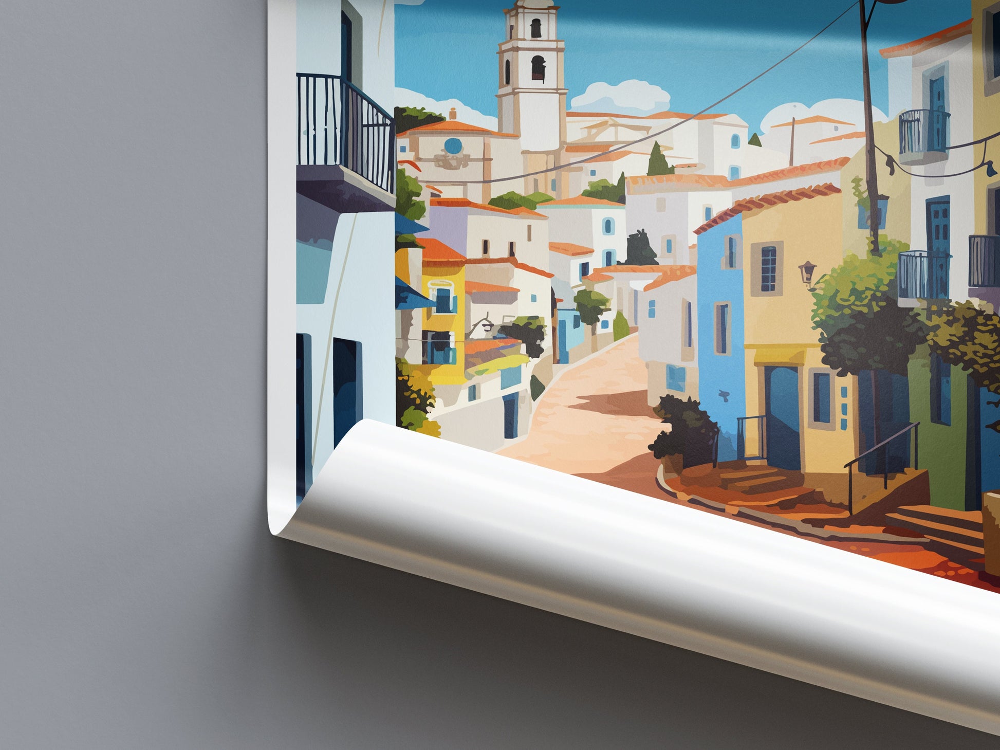Albufeira Travel Print Wall Art Albufeira Wall Hanging Home Décor Albufeira Gift Art Lovers Portugal Art Lover Gift Cascais Wall Décor