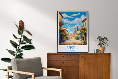 Viseu Travel Print Wall Art Viseu Wall Hanging Home Décor Viseu Gift Art Lovers Portugal Art Lover Gift Viseu Wall Décor