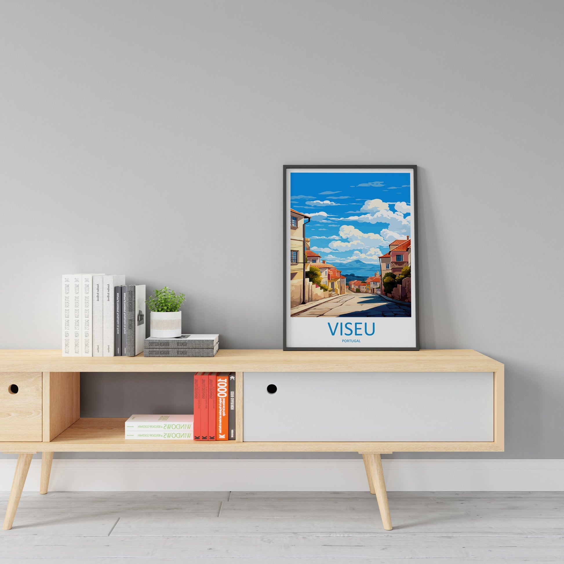 Viseu Travel Print Wall Art Viseu Wall Hanging Home Décor Viseu Gift Art Lovers Portugal Art Lover Gift Viseu Wall Décor