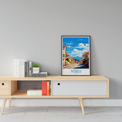 Viseu Travel Print Wall Art Viseu Wall Hanging Home Décor Viseu Gift Art Lovers Portugal Art Lover Gift Viseu Wall Décor