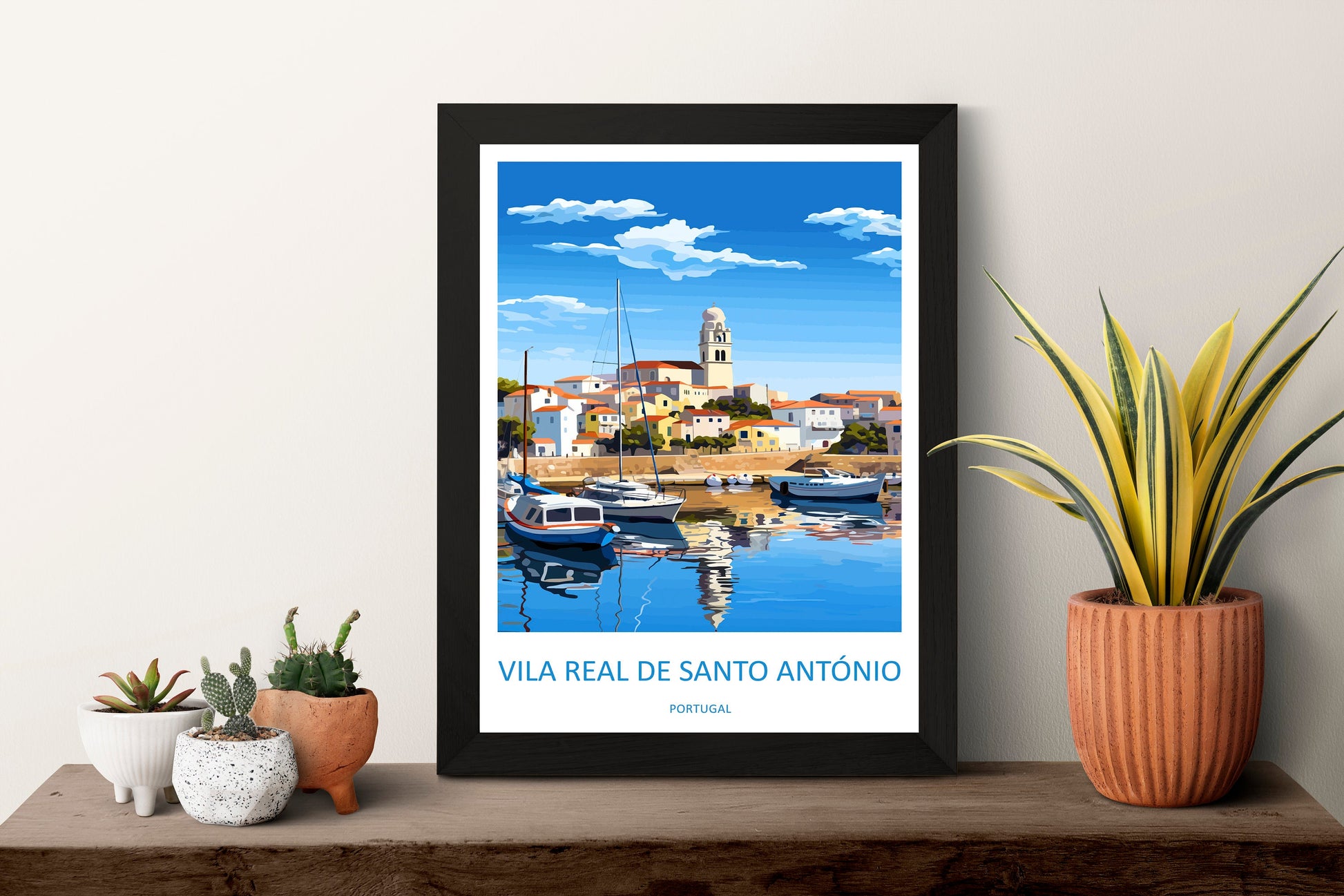 Vila Real de Santo António Travel Print Wall Art Vila Real Wall Hanging Home Décor Vila Real Gift Art Lovers Portugal Art Lover Gift