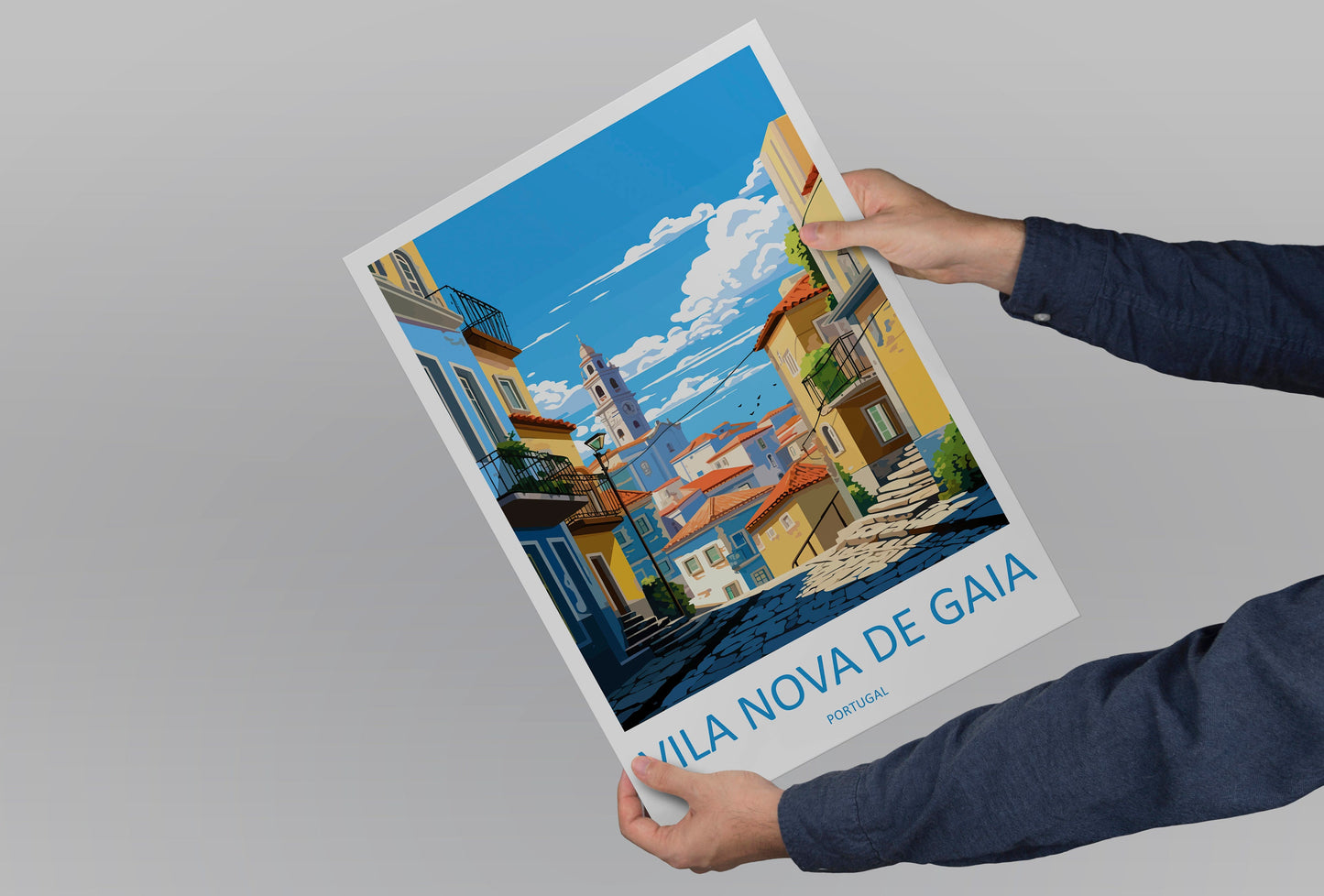 Vila Nova De Gaia Travel Print Wall Art Vila Nova De Gaia Wall Hanging Home Décor Vila Nova De Gaia Gift Art Lovers Portugal Art Lover Gift