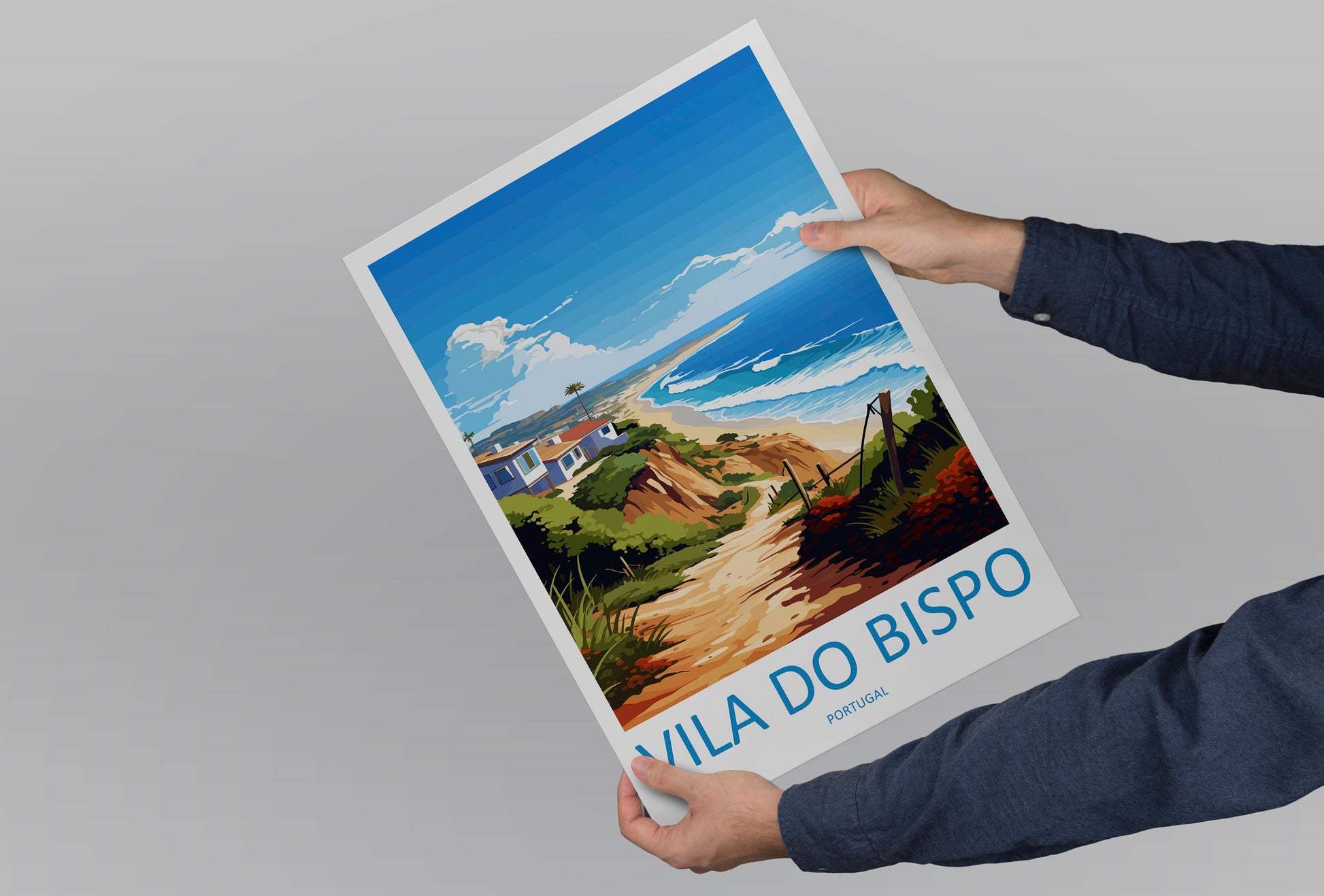 Vila do Bispo Travel Print Wall Art Vila do Bispo Wall Hanging Home Décor Vila do Bispo Gift Art Lovers Portugal Art Lover