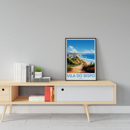 Vila do Bispo Travel Print Wall Art Vila do Bispo Wall Hanging Home Décor Vila do Bispo Gift Art Lovers Portugal Art Lover