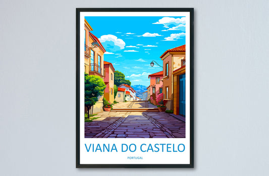 Vianna Do Castelo Travel Print Wall Art Vianna Do Castelo Wall Hanging Home Décor Vianna Do Castelo Gift Art Lovers Portugal Art Lover