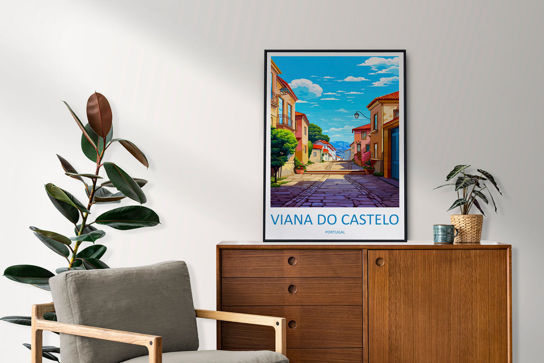 Vianna Do Castelo Travel Print Wall Art Vianna Do Castelo Wall Hanging Home Décor Vianna Do Castelo Gift Art Lovers Portugal Art Lover