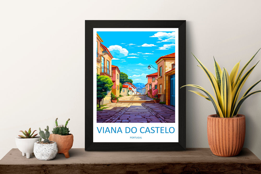 Vianna Do Castelo Travel Print Wall Art Vianna Do Castelo Wall Hanging Home Décor Vianna Do Castelo Gift Art Lovers Portugal Art Lover