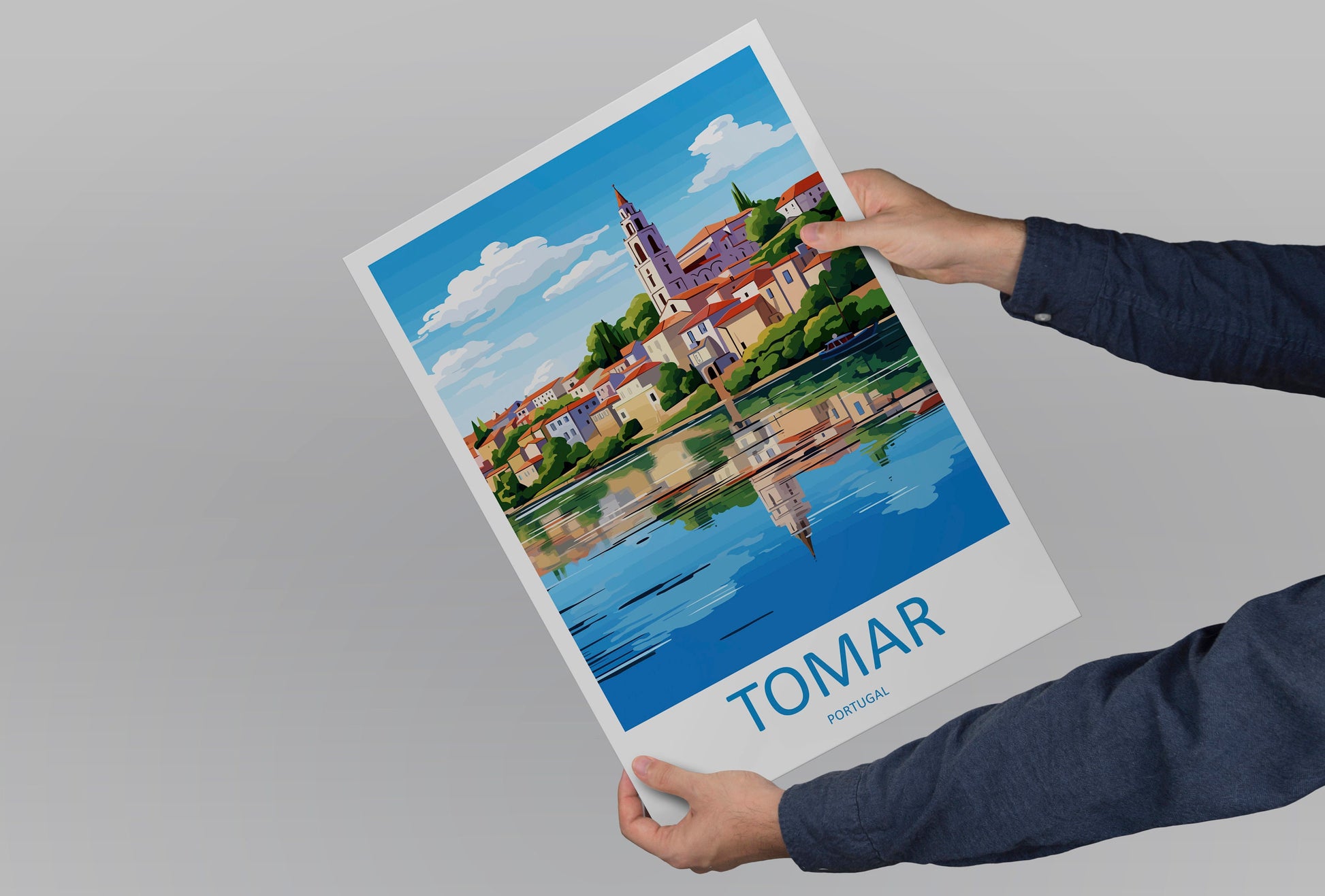 Tomar Travel Print Wall Art Tomar Wall Hanging Home Décor Tomar Gift Art Lovers Portugal Art Lover Gift Tomar Wall Décor