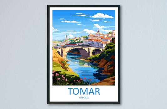 Tomar Travel Print Wall Art Tomar Wall Hanging Home Décor Tomar Gift Art Lovers Portugal Art Lover Gift Tomar Wall Décor