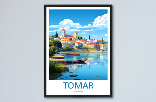 Tomar Travel Print Wall Art Tomar Wall Hanging Home Décor Tomar Gift Art Lovers Portugal Art Lover Gift Tomar Wall Décor