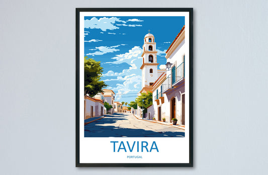 Tavira Travel Print Wall Art Tavira Wall Hanging Home Décor Tavira Gift Art Lovers Portugal Art Lover Gift Tavira Wall Décor
