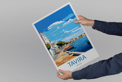 Tavira Travel Print Wall Art Tavira Wall Hanging Home Décor Tavira Gift Art Lovers Portugal Art Lover Gift Tavira Wall Décor