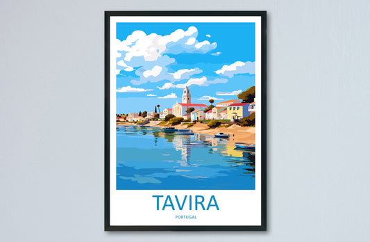 Tavira Travel Print Wall Art Tavira Wall Hanging Home Décor Tavira Gift Art Lovers Portugal Art Lover Gift Tavira Wall Décor