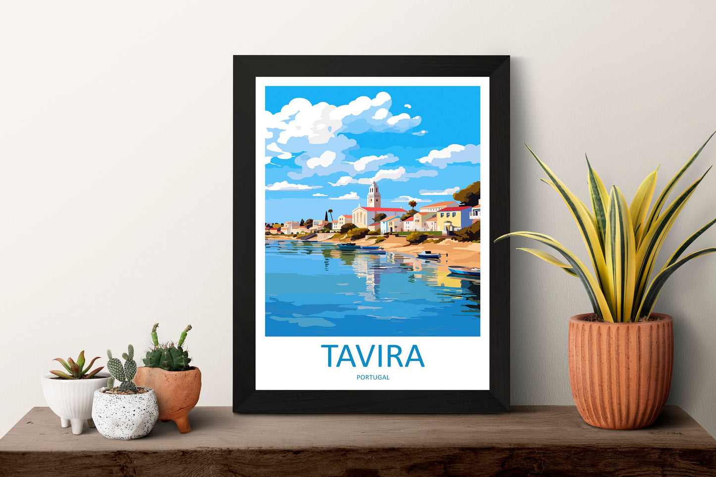 Tavira Travel Print Wall Art Tavira Wall Hanging Home Décor Tavira Gift Art Lovers Portugal Art Lover Gift Tavira Wall Décor