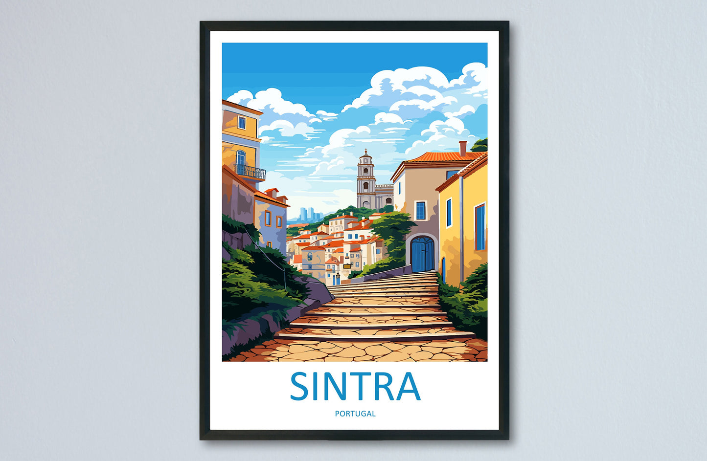 Sintra Travel Print Wall Art Sintra Wall Hanging Home Décor Sintra Gift Art Lovers Portugal Art Lover Gift Sintra Wall Décor