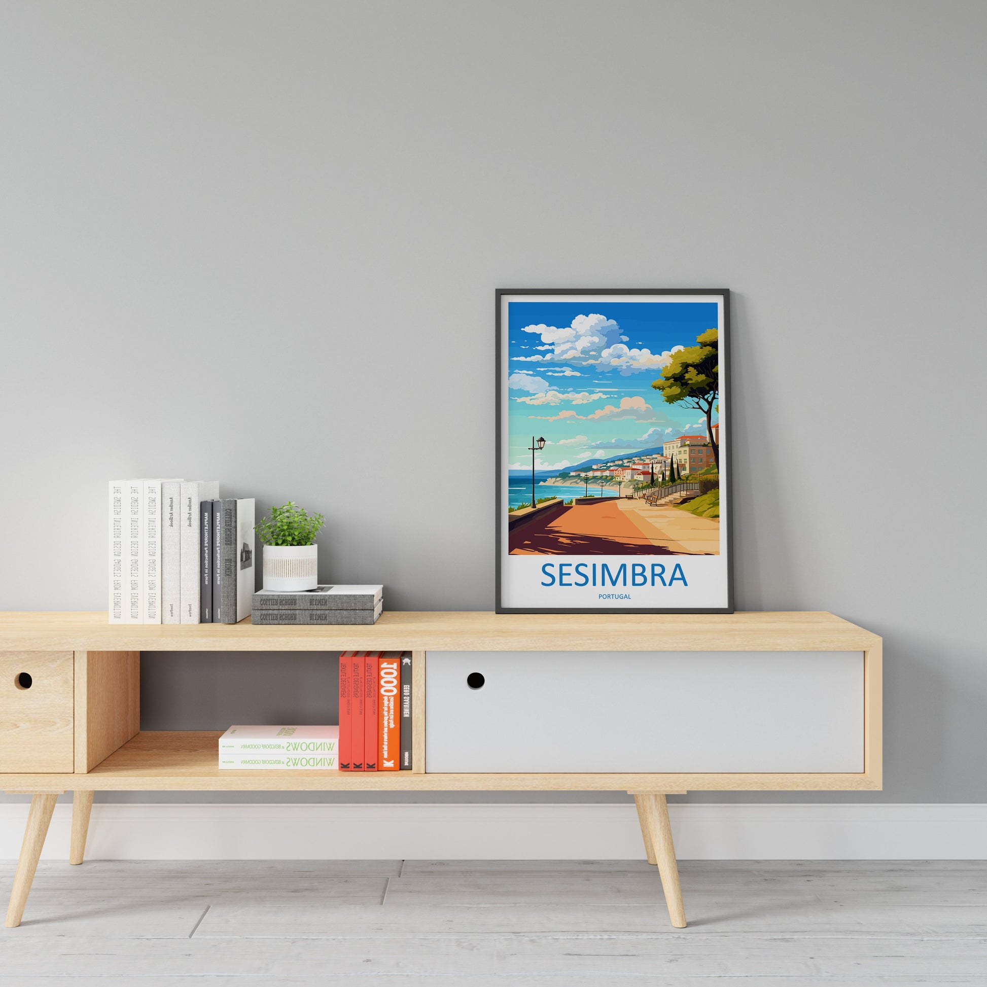 Sesimbra Travel Print Wall Art Sesimbra Wall Hanging Home Décor Sesimbra Gift Art Lovers Portugal Art Lover Gift Sesimbra Wall Décor