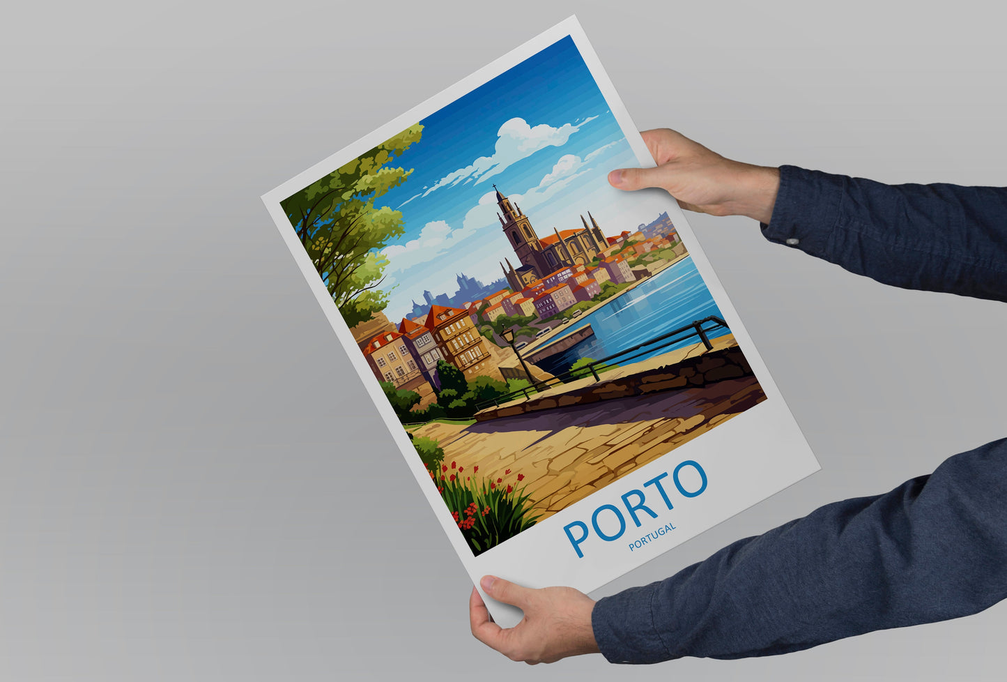 Porto Travel Print Wall Art Porto Wall Hanging Home Décor Porto Gift Art Lovers Portugal Art Lover Gift Porto Wall Décor Porto Travel Art