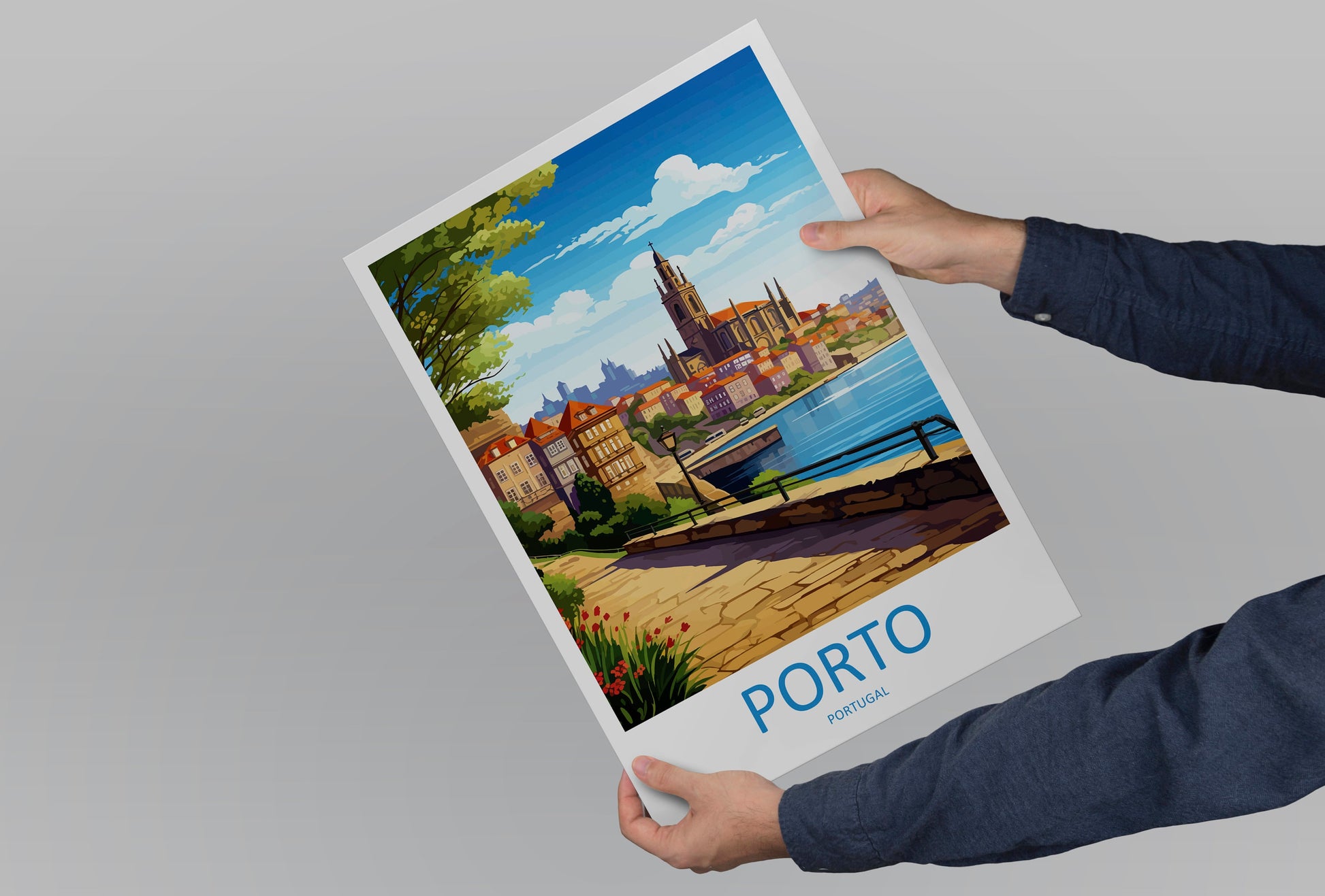 Porto Travel Print Wall Art Porto Wall Hanging Home Décor Porto Gift Art Lovers Portugal Art Lover Gift Porto Wall Décor Porto Travel Art