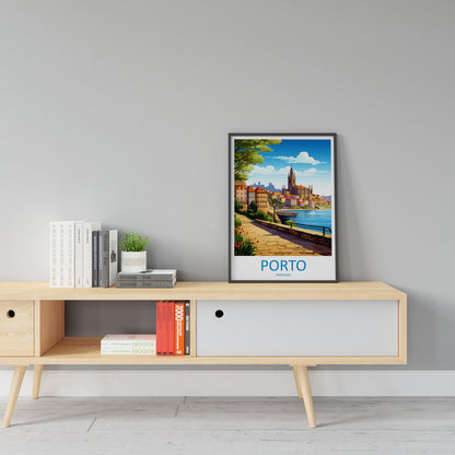Porto Travel Print Wall Art Porto Wall Hanging Home Décor Porto Gift Art Lovers Portugal Art Lover Gift Porto Wall Décor Porto Travel Art